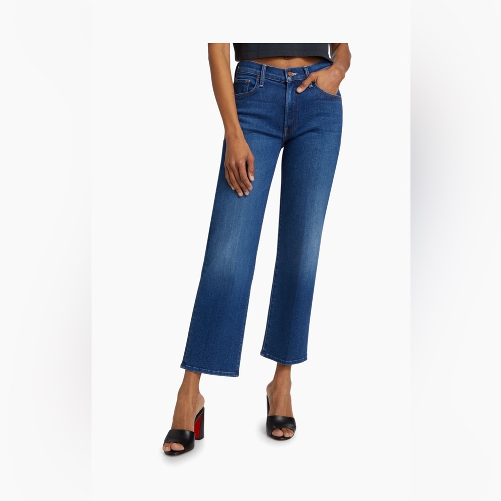 MOTHER the rambler cropped straight jeans